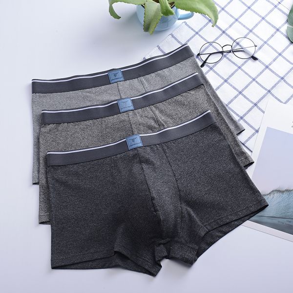 

дизайнерский бутик мужской боксеры хлопок нижнее белье серый пот-абсорбент темный хлопок нижнее белье, White;black