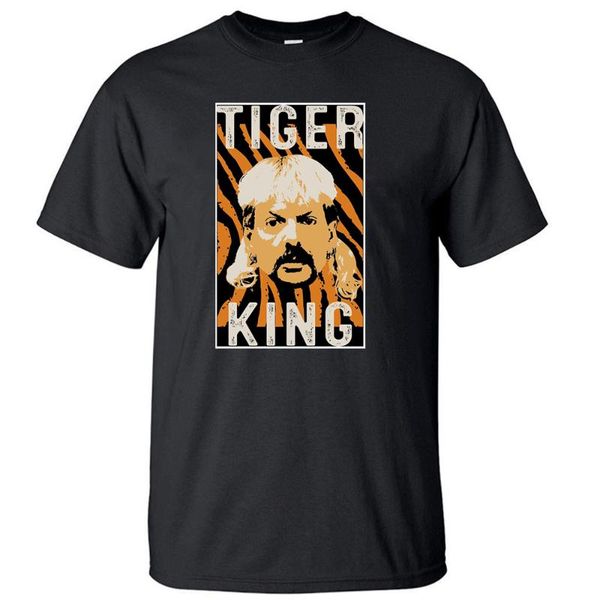 

the tiger king joe exotic tshirt men cool t shirt shirts for president short sleeve tees cotton tshirts streetwear summer, White;black