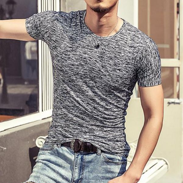 

2019 men's basic tees brand men t-shirt casual short sleeve o-neck fashion shirt men tees shirt ing, White;black