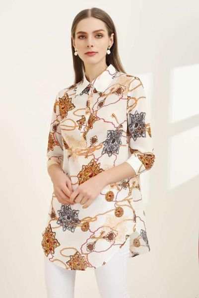 

ww02418 модные женские блузки рубашки 2020 взлетно посадочная полоса роскошный европейский дизайн стиль партии женская одежда, White