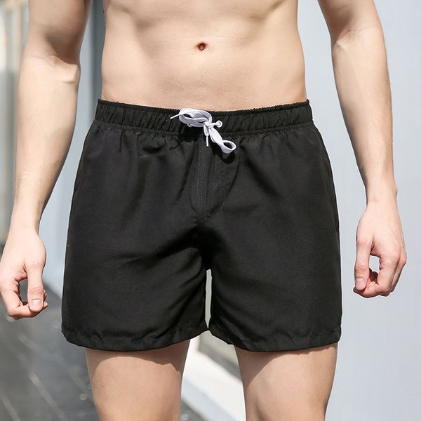 

quick dry summer shorts for men man beach shorts swim surf men's summer with pockets fitness exercise lace-up