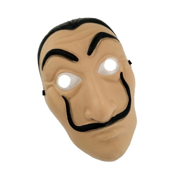 

party dali masks beard plastic halloween paper house la casa de papel cosplay decoration masquerade funny tools new masks