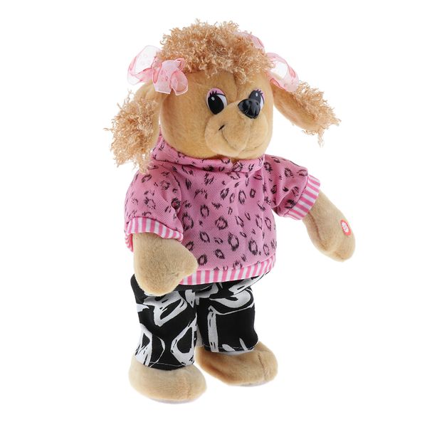 

lovely electric dancing music plush animal dolls for baby kids gift