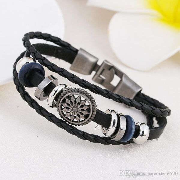 

new design leather bracelet buttons chunks bracelets for women fit snap jewelry charm bracelets ing, Golden;silver