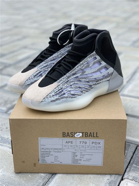 

new sale authentic kanye west basketball shoes quantum 3m reflective suede overlays men sneakers designer sports shoes eg15