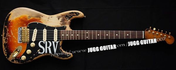 

Rare guitar 10 cu tom hop ma terbuilt limited edition tevie ray vaughan tribute rv number one t electric guitar vintage brown fini hed3