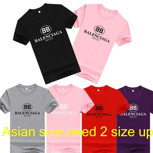 

mens designer t shirt luxury letter bb printed tees casual pattern short sleeve for womens couple 2019 summer new wholesale.b23, White;black