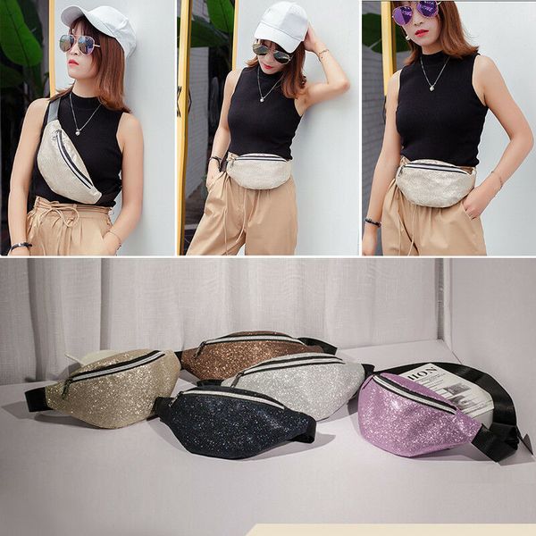 

new travel waist women girls waist pack belt bag zip hip bag small purse women lady