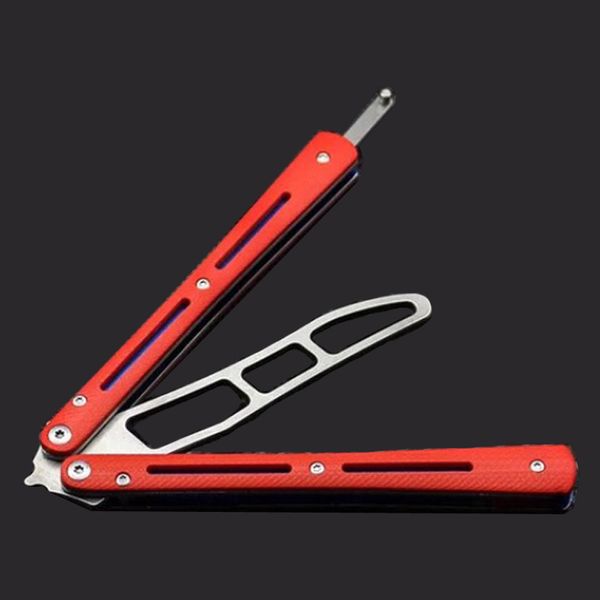 

tactical combat trainer practice balisong blunt butterfly dull no edge tool