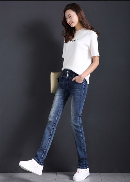 

blue, gray straight show thin gao qiuji korea pants of ins