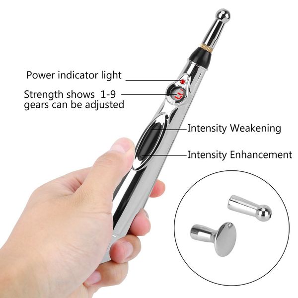 

meridian energy pen electric laser acupuncture pen tens pulse massage therapy back pain relief body acupoint massager beauty set