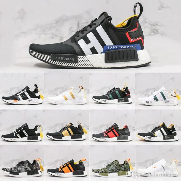 

2020 nmd r1 stlt primeknit porter zebra triple black мужские женские кроссовки sport nmds runner primeknit дизайнерские кроссовки, White;red