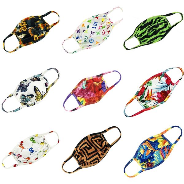 

breathing valve masks mouth sunscreen facial outdoor masks anti-fog reusable face er washable designer printed mask ffa4030-1 #828, Black