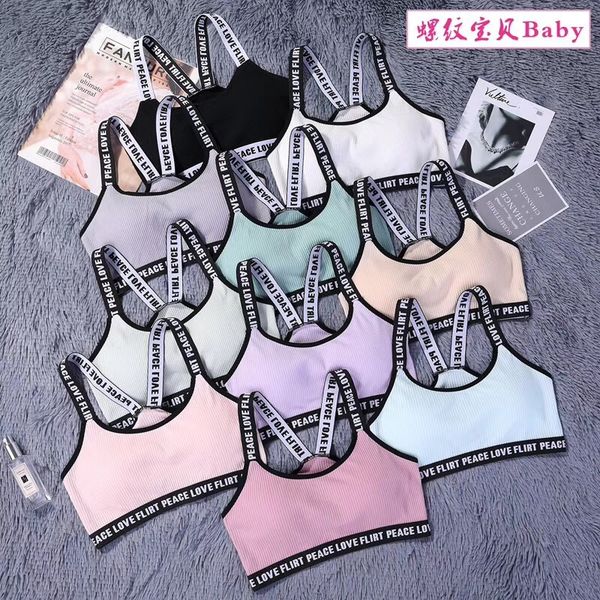 

workout bra women sports bra fitness push up letters sport jogging padded yoga gym sports underwear set, White;black