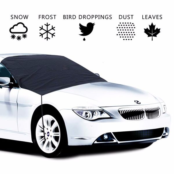 

universal auto winter snow anti-frost front glass sunshade sun protection semi-car clothing car cover parasol windowshield