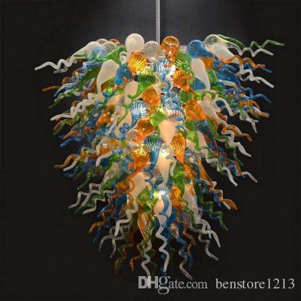 

multi color hand blown glass chandelier lighting antique crystal chandelier for ls italian style led pendant light