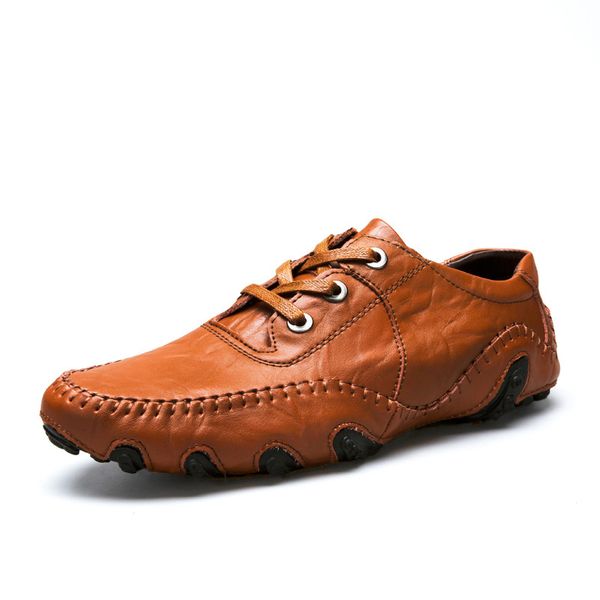 

designer men genuine leather loafers shoes size 38-44 elegant style man brand fashion oxfords black brown colors