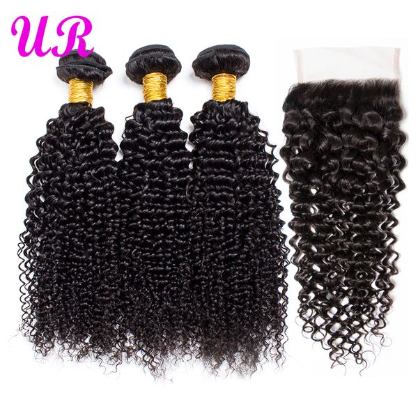

raw indian hair kinky curly human hair bundles with closure raw virgin indian hair weave kinky curly 3 bundles with lace closures dhgate, Black;brown