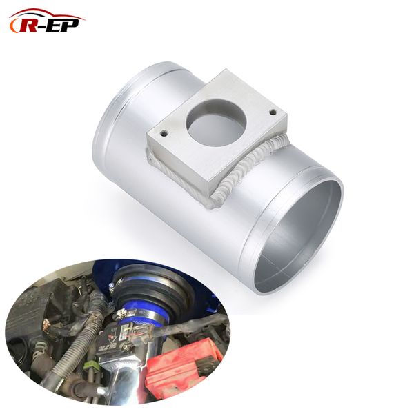 

r-ep air flow sensor mount fit for mitsubishi asx lancer outlander maf performance air intake meter adapter tube 63mm 76mm