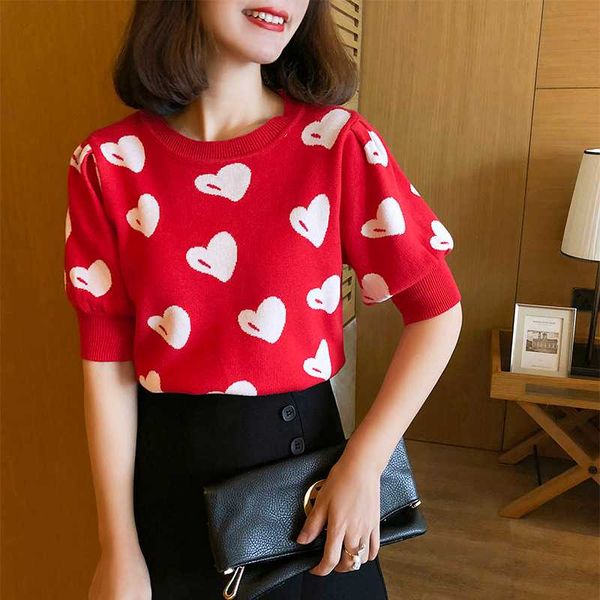 

2020 summer short sleeve korean sweater knitted pullover women sweaters all-match basic thin pull femme jumper female pink, White;black