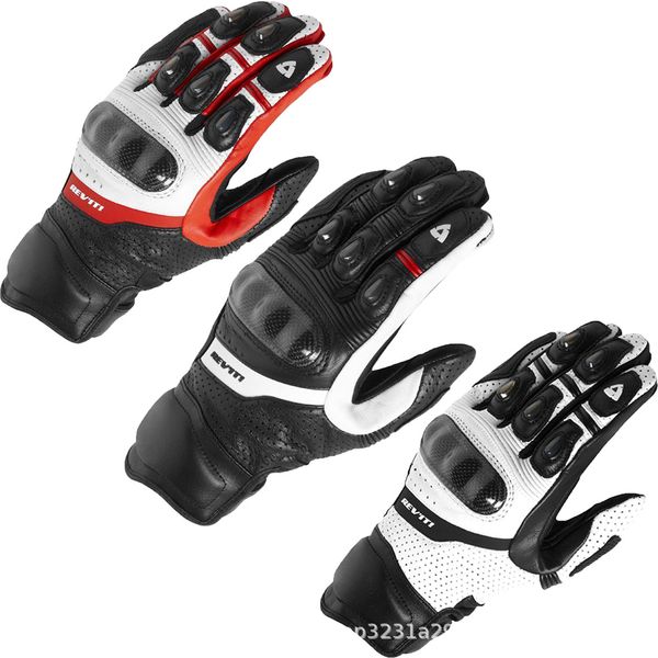 

chevron motorcycle riding carbon gloves off-road locomotive shatter-resistant protective gloves race car knight gloves, Black