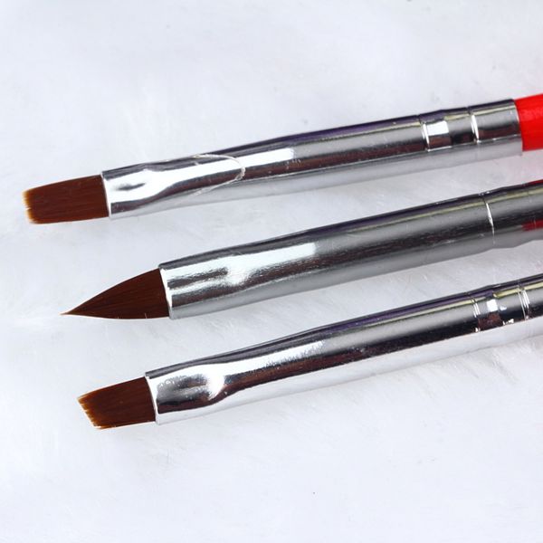 

3pcs brushes pen uv gel acrylic brush drawing painting nail art set tool ing