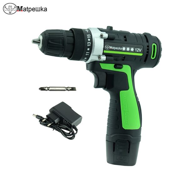 

12v cordless electric screwdriver handheld electric drill rechargeable lithium battery power tools