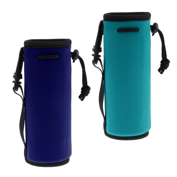 

2pcs water bottle carrier pouch insulated neoprene water gym travel bottle holder bag protector sleeve case pouch covers 500ml