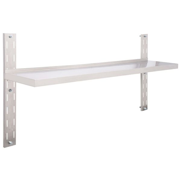 

wall shelf stainless steel 150x30 cm living room furniture