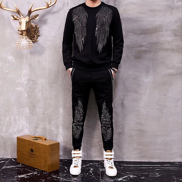 

2019 hot sale sweatsuit мужские дизайнерские костюмы толстовки брюки мужская одежда пуловер повседневный спорт спортивный костюм пот костюм, Gray