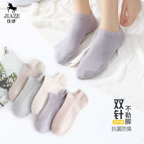 

new style spring and autumn short socks women's, Black;white