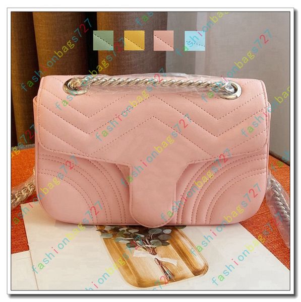

luxury designer wallet pink mini 22 quilted metal cover shoulder luxury diagonal bag ladies handbag popular chain wallet phone bag usa191024