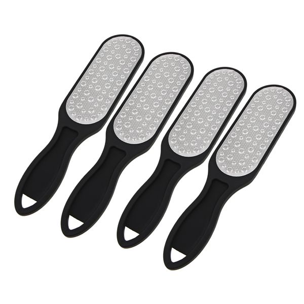 

4 pc foot rasp file scrubber hard dead rough skin callus remover 2 side pedicure