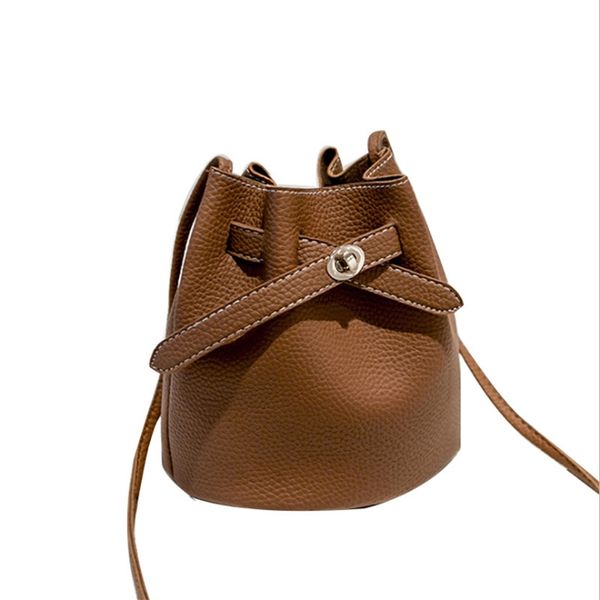 

дамы сумки на ремне личи сумки ведро для женщин замок drawstring crossbody случайный новый студент пу кожа мини женский сумка