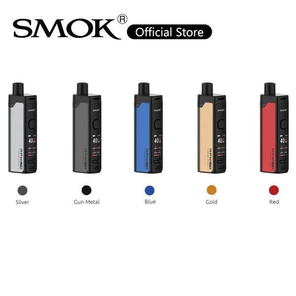 

Smok RPM Lite Kit 40W Mod встроенная батарея 1250mAh с 3,2 мл картриджа RPM Lite Pod 0,96-дюймовый экран 0,4 ом RPM Mesh Coil 100% оригинал