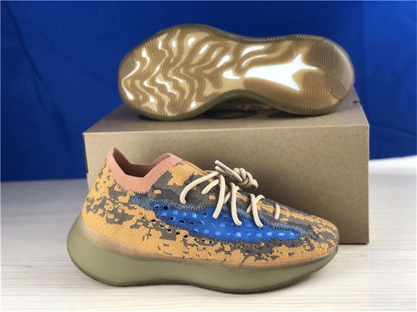 

лучший аутентичный 380 синий овес fy5137 светоотражающие bloarf кроссовки мужчины женщины kanye west туман чужеродных волна бегун кроссовки