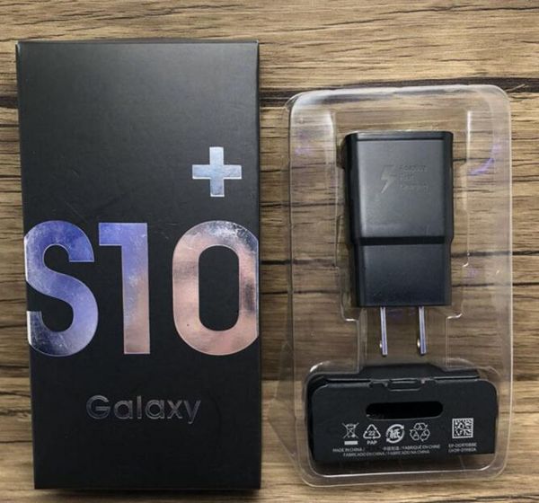 

2 in1 s10 fast charger kits + type c cable 9v eu us traval usb wall charger for samsung s10 s9 s8 factory outlet
