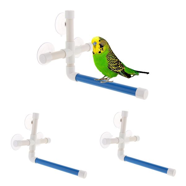 

perch window wall stand for bird parrot bath toy accessories