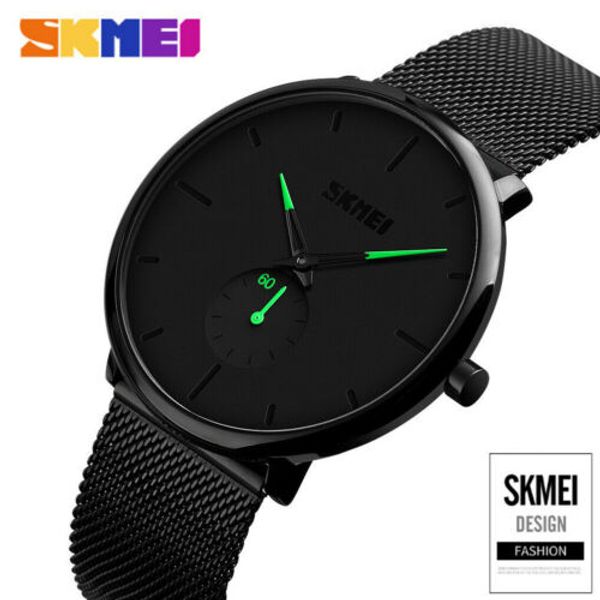 

ca minimalist fashion watch | new mens womens watches waterproof wrist watches, Slivery;brown