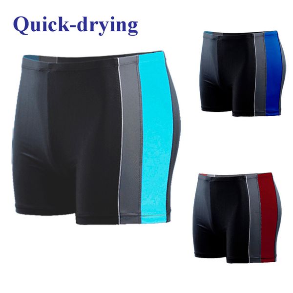 

men's half swim trunks quick dry men's short beach surfing stripe running swimming bathing suit swimwear plus size trunk 5xl a20