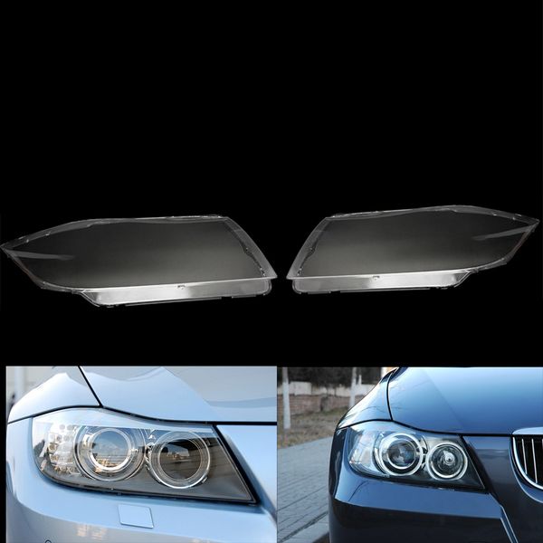 

pair of car headlight cover lens headlamp shell fit for e90 2005-2012 xenon hid