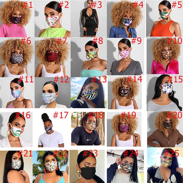 

Flower Print Designer Face Masks Luxury Mask Washable Material Dustproof Riding Cycling Outside Sports Fashion Masks for Adult