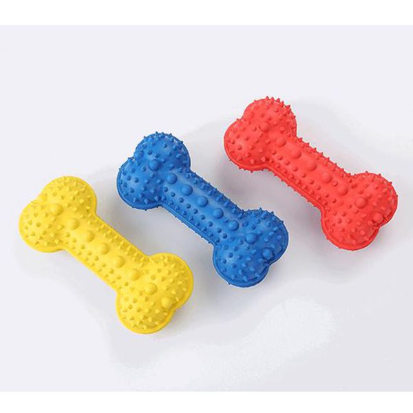 

3 pieces rubber non-toxic puppy teething toys dog toothbrush stick toy