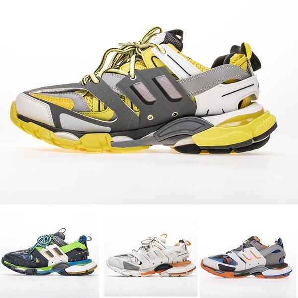 

release 3.0 tess s paris track men gomma maille black for women triple s clunky sneaker casual shoes authentic designer shoe