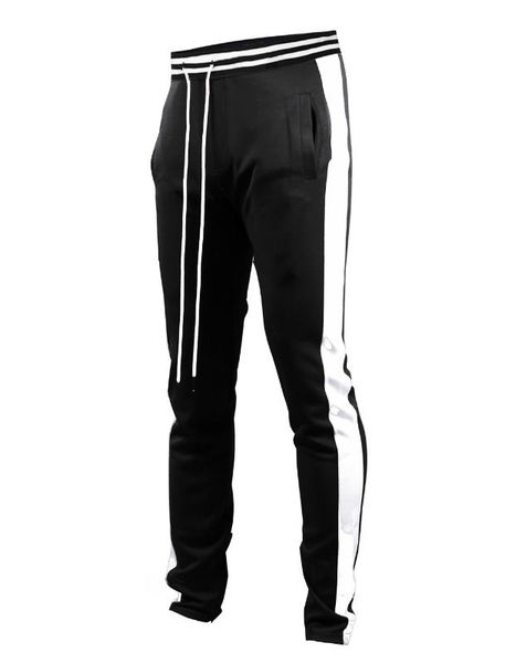 

2018 new men autumn pants hip hop sportswear fitness joggerstrousers mens streetwear track pants gyms sweatpant pantalon hombre, Black