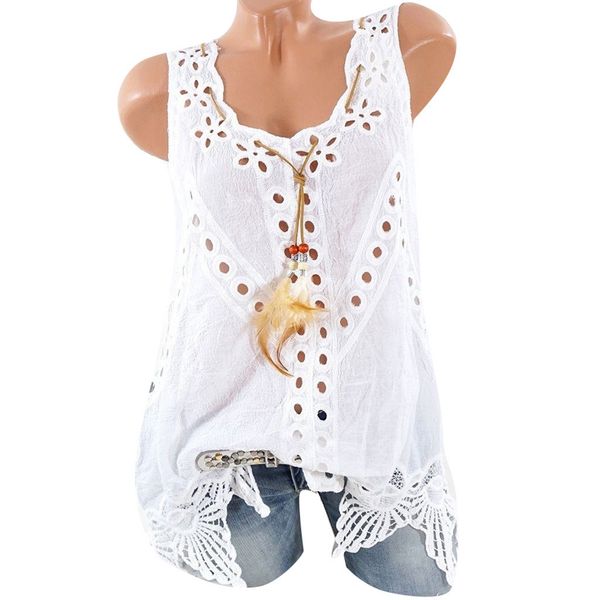 

festival white tank women summer women clothes 2019 streetwear hollow out sleeveless womens clothing