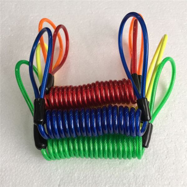 

1.2 m cable bicycle lock rope anti-theft motorcycle disc lock security reminder rope bike safety accessories