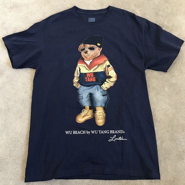 

polo bear мужская дизайнер поло медведь тенниска wutang ву пляж polo медведь ralph88auren медведь новый бренд мужской футболка с коротким ру, White;black