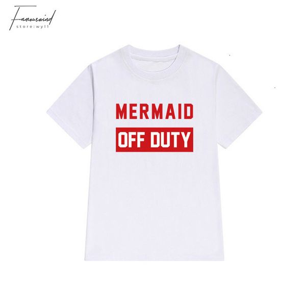 

женские футболки t рубашки женщин русалка дежурстве печати альянса случайные grappige вур дам meisje верхний тройник битник падение в tumblr, White