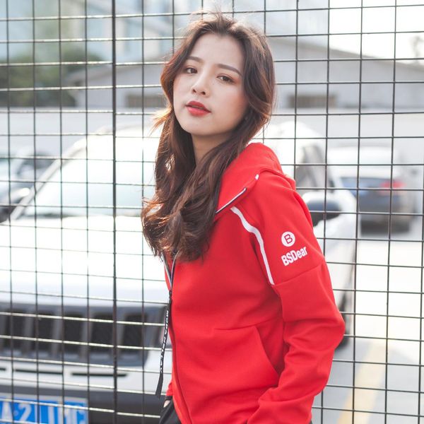 

2019 new yoga sportswear women's autumn winter long-sleeved sweater gym running jackets shirt, Black;red